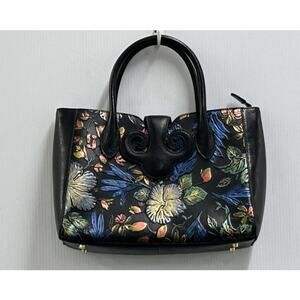PIJUSHI FLORAL PAINTED SATCHEL BAG